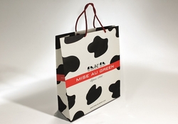 HAND FINISHED PAPER CARRIER BAG WITH TURNOVER TOP | FORMBAGS SpA