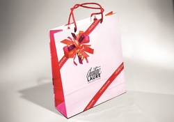 HAND FINISHED PAPER CARRIER BAG WITH TURNOVER TOP | FORMBAGS SpA